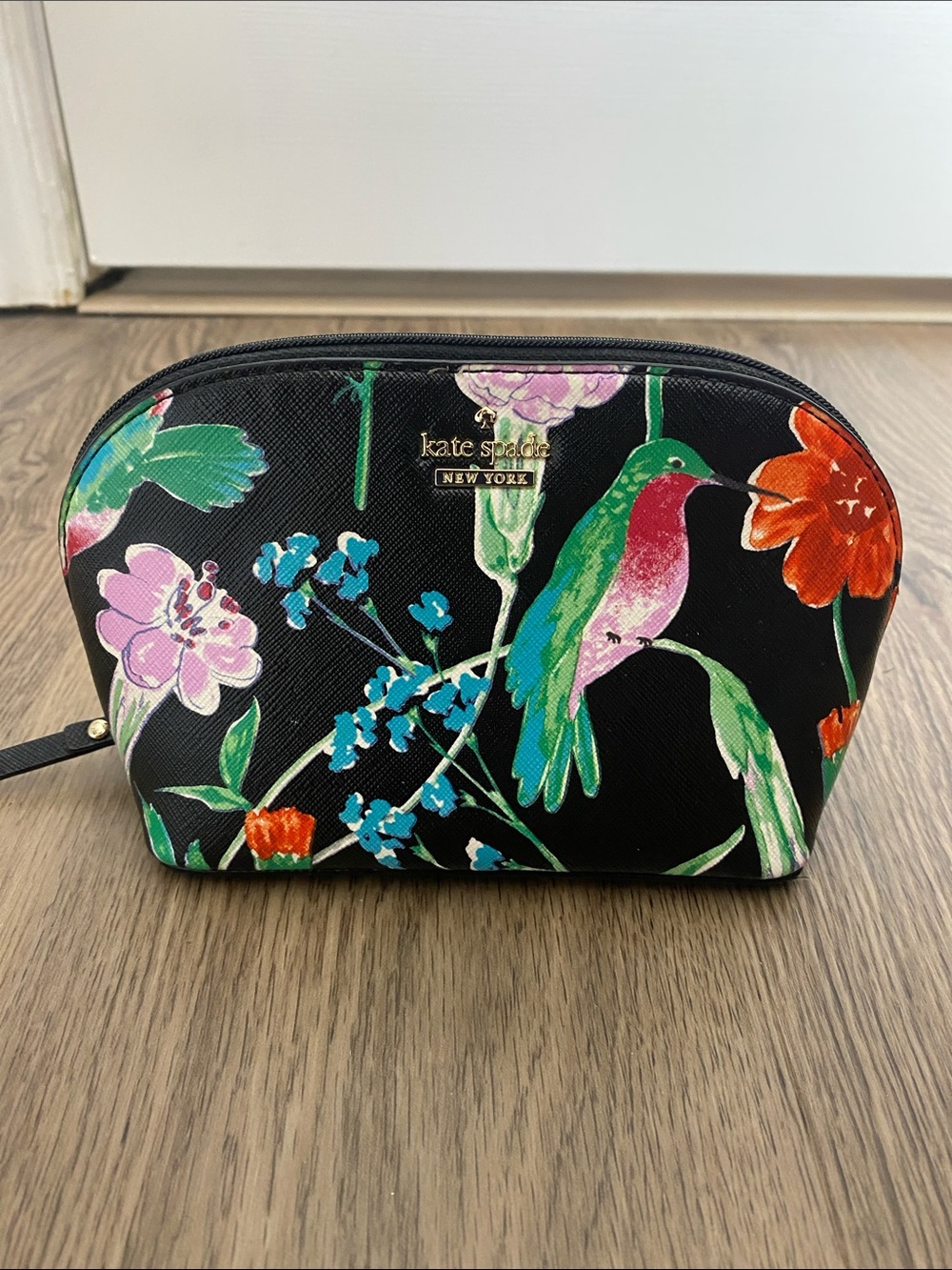 kate spade Floral Hummingbird Cosmetic Bag Duo Tropical Chic - Picture 6 of 16